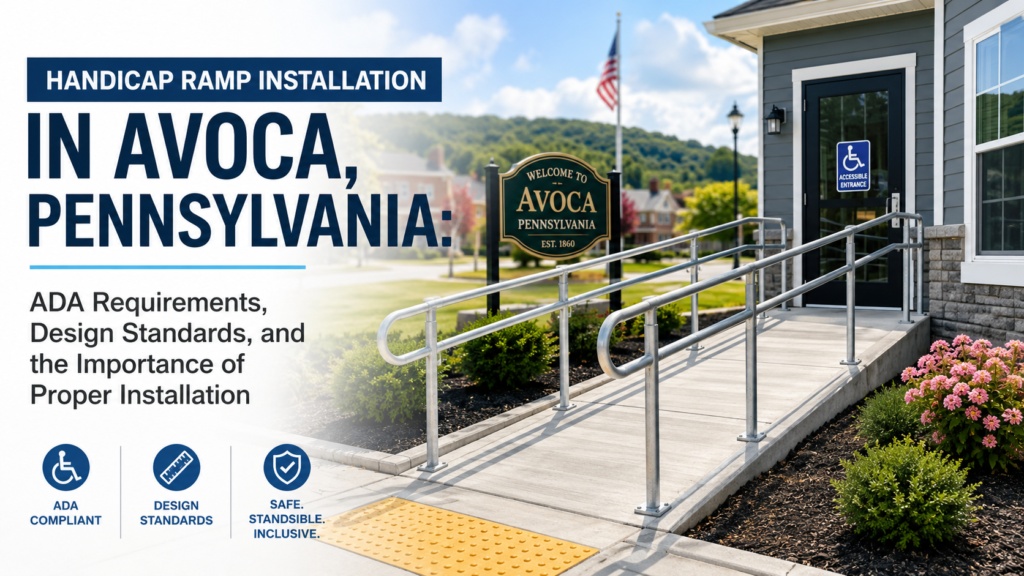 Handicap Ramp Installation in Avoca, Pennsylvania: ADA Requirements, Design Standards, and the Importance of Proper Installation