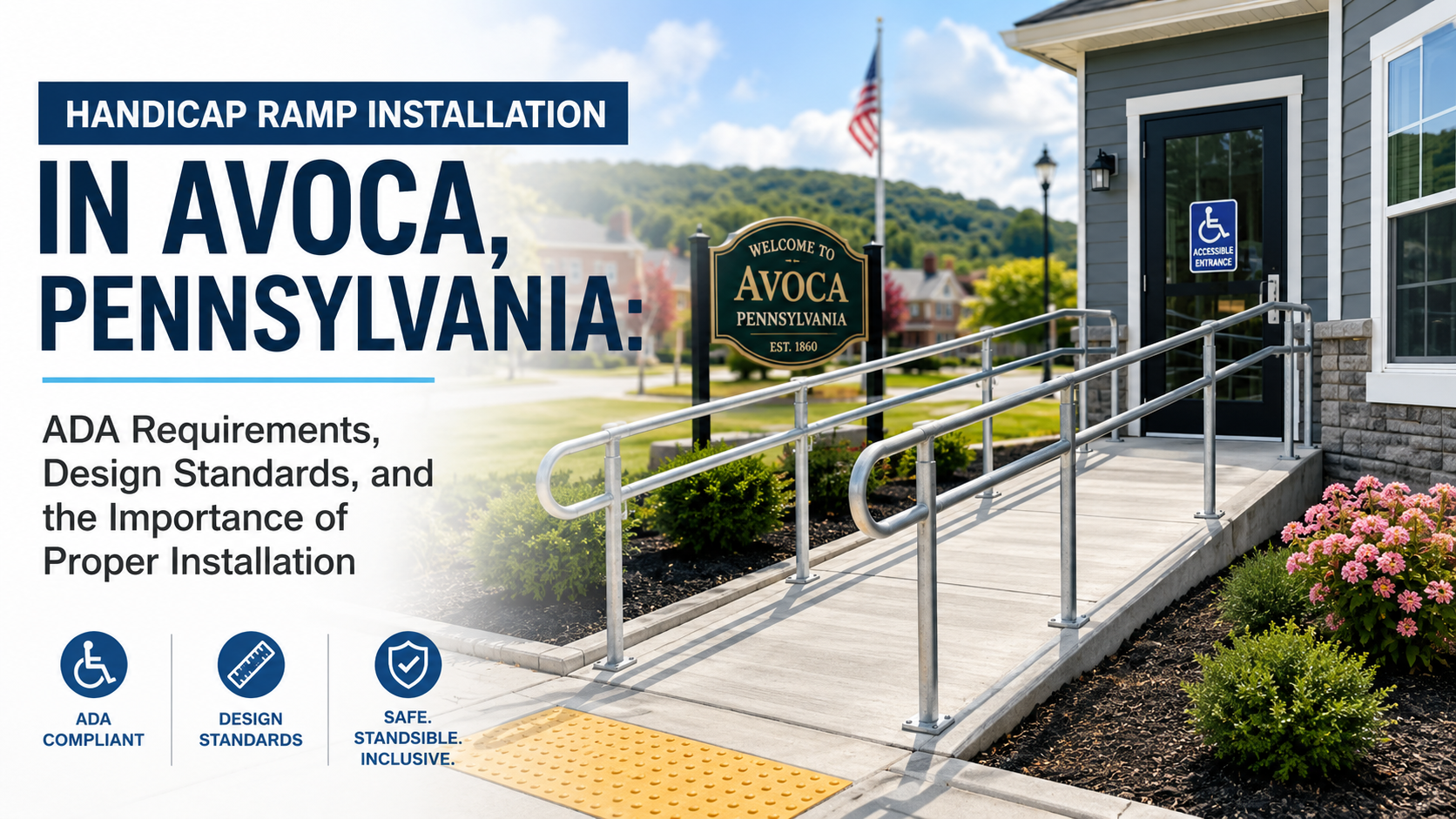 Handicap Ramp Installation in Avoca, Pennsylvania: ADA Requirements, Design Standards, and the Importance of Proper Installation